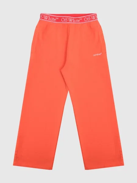 Детские спортивные штаны Off-white оранжевые