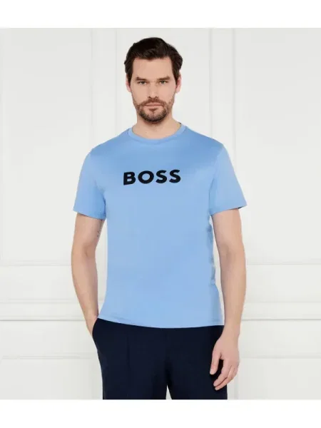 BOSS BLACK Tricou RN negru