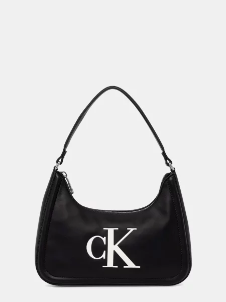 Geantă Calvin Klein Bold Ck Small Shoulder Bag negru