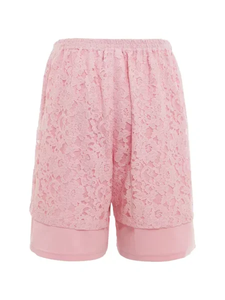 Pantaloni scurți Pushbutton din dantelă roz