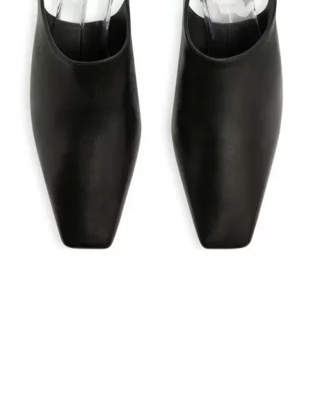 Pantofi cu toc Courreges slingback negru