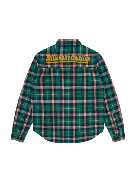 Billionaire Boys Club kurtka koszulowa Padded Check Overshirt zielona