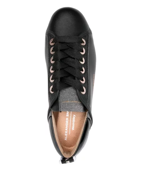 Sneakerși Alexander Smith cu șireturi din dantelă negru