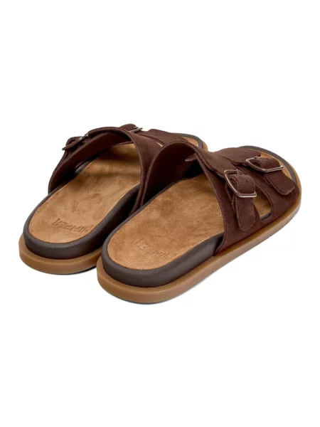 Camper klapki zamszowe Lluc Sandal brązowe