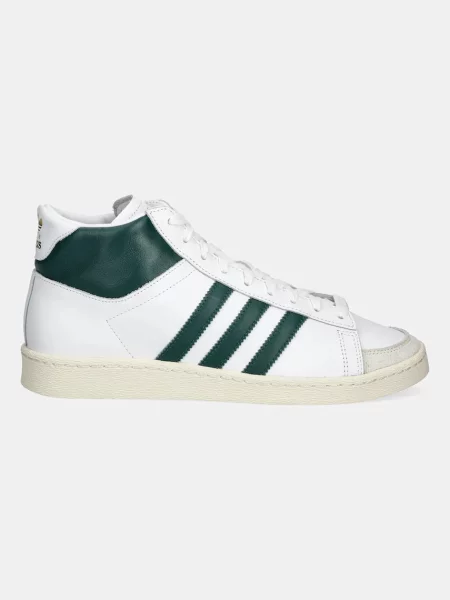 Δερμάτινα αθλητικά παπούτσια adidas Originals Jabbar HI άσπρο λευκό