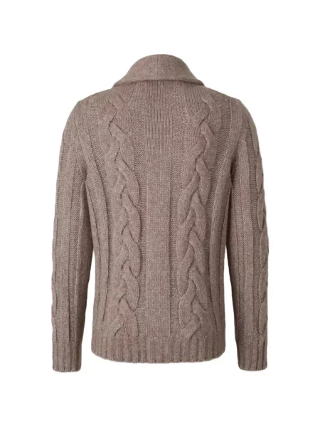Gulerat cardigan Gran Sasso tricotate maro