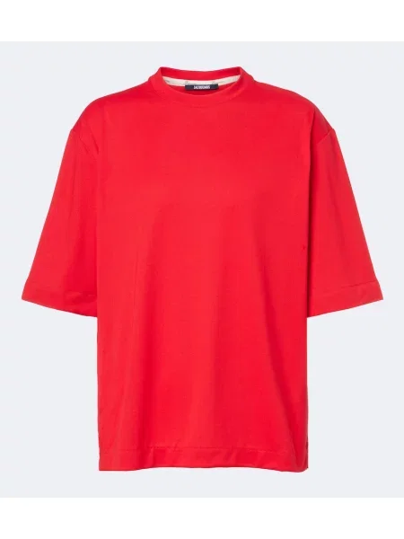Tricou Jacquemus din jerseu roșu