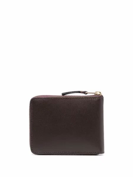 Iš natūralios odos piniginė Comme Des Garçons Wallet ruda
