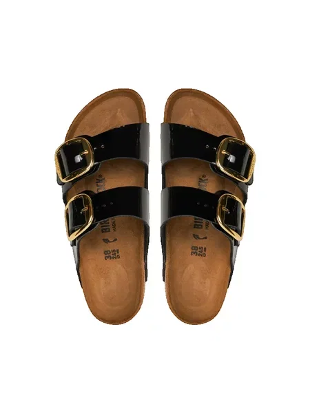 Pantofle Birkenstock s přezkou černé