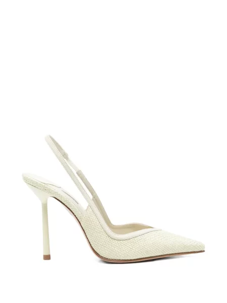 Pantofi cu toc Le Silla slingback verde