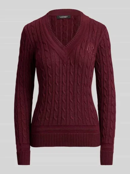 Sweter z wyhaftowanym logo model MEREN' Lauren Ralph Lauren