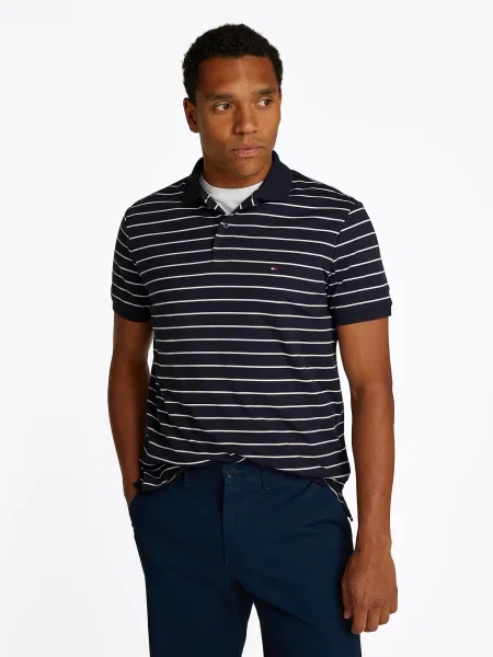 Tommy Hilfiger Polo majica Mornarsko Regular Fit modra