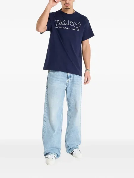 Tricou Thrasher cu imagine albastru