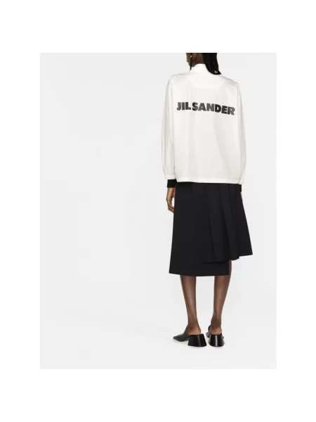 Koszula Jil Sander z logo beżowa