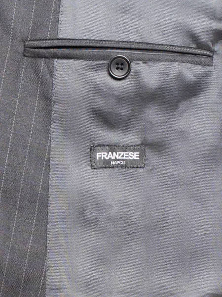 Ριγέ κοστούμι σύνολο Franzese Collection γκρι