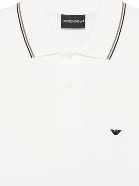 Polo Emporio Armani cu dungi alb