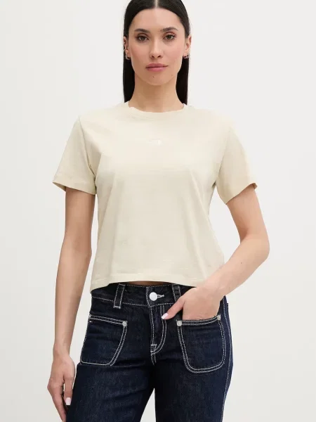 Crop top The North Face beżowy