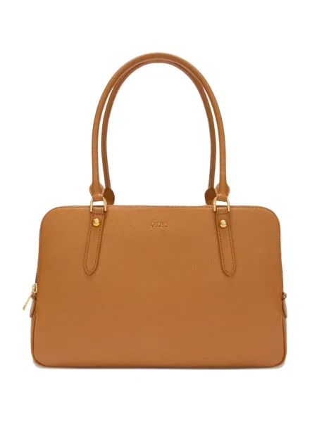 Geanta de piele Furla din piele maro