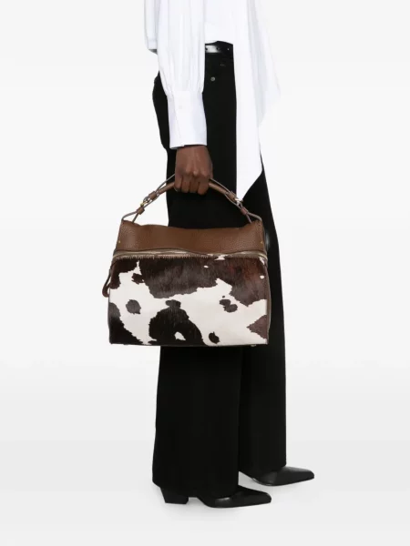 Geantă shopper Visona` maro