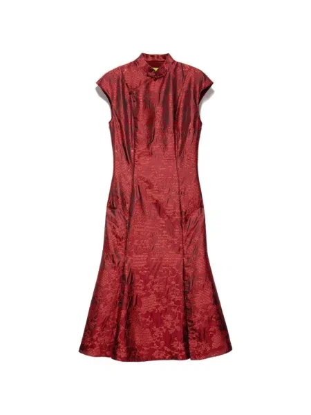 Rochie Shanghai Tang de costum roșu