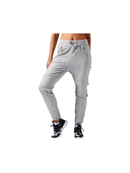 Pantaloni Reebok Sport tricotate gri