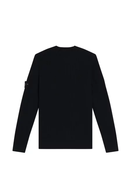 Sweter Stone Island wełniany z kamieniami niebieski