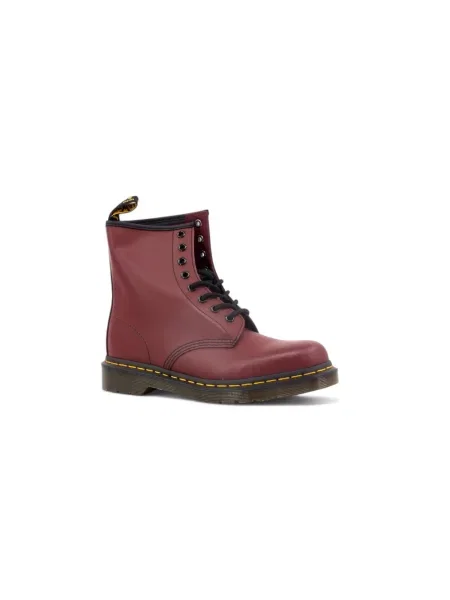 Botki Dr. Martens skórzane czerwone
