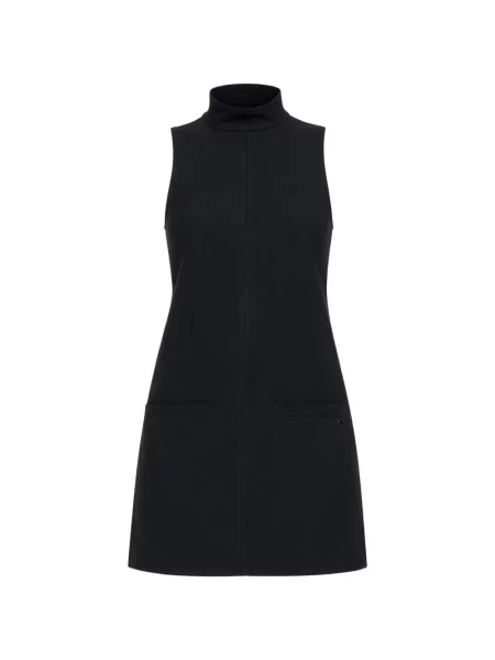Rochie fără mâneci Courreges fără mâneci de costum negru