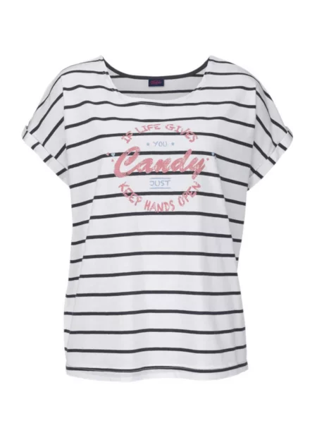 BUFFALO Pijama negru alb