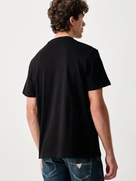 Guess tricou pentru bărbați din negru