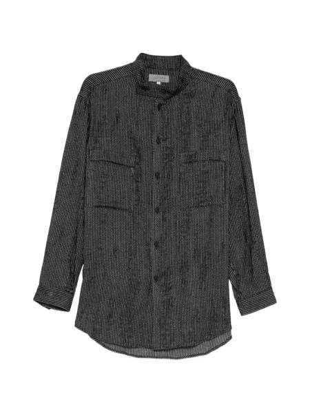 Cămașă Yohji Yamamoto cu dungi negru