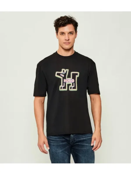 HUGO Tricou Nedirix negru