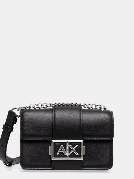 Torebka Armani Exchange skórzana czarna