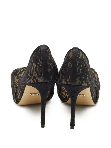 Полуотворени обувки Mach & Mach с дантела черно