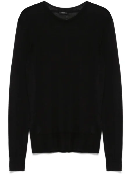 Top Joseph cu decolteu rotund negru