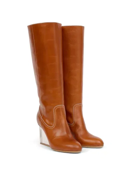 Botine Maison Margiela cu pană maro
