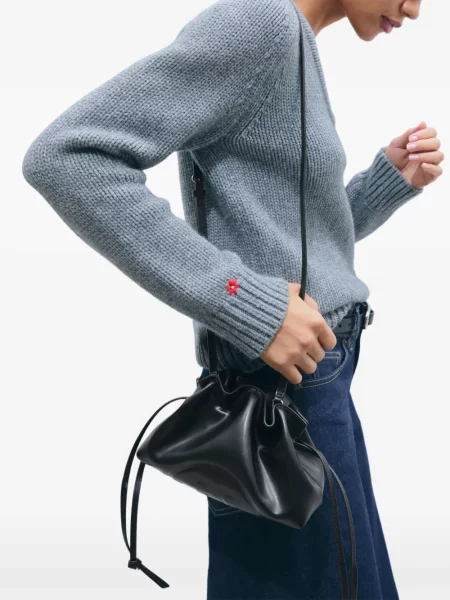 Geantă shopper Tory Burch cu cordon negru