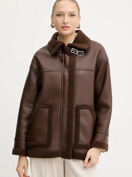 Silvian Heach kurtka LAZOJOSE przejściowa brązowy