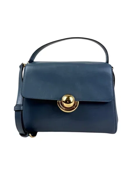 Torebka Furla skórzana niebieska