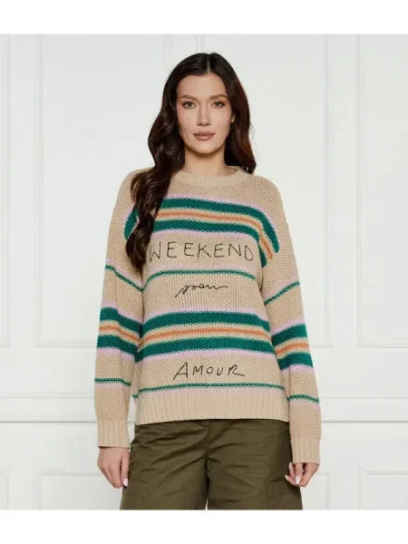 Weekend MaxMara Pulover ANGUS | Oversize fit bej