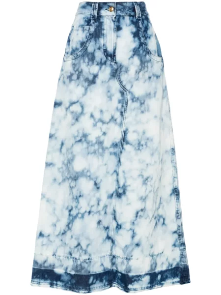 Fustă din denim Palm Angels albastru