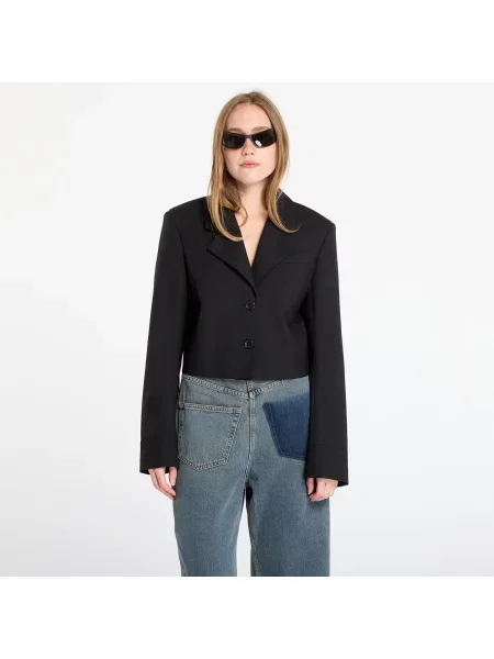 Jacheta Off-White Wo Gab Big Bookish Crop Jacket Black/ Electric Blue L alb