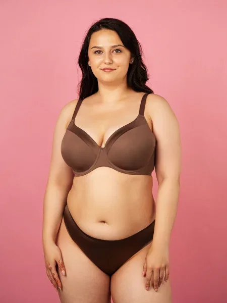 Труси brabrabra темно-коричневий поліамід/еластан коричневі