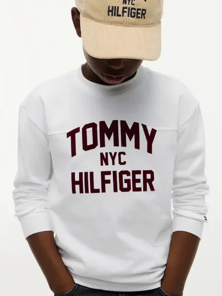 Тениска с дълъг ръкав Tommy Hilfiger бяло