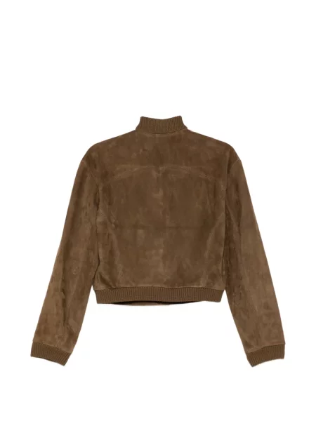 Geacă Tom Ford din piele de căprioară maro