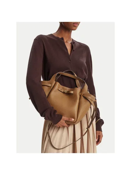 Rankinė Tory Burch Romy Satchel ruda