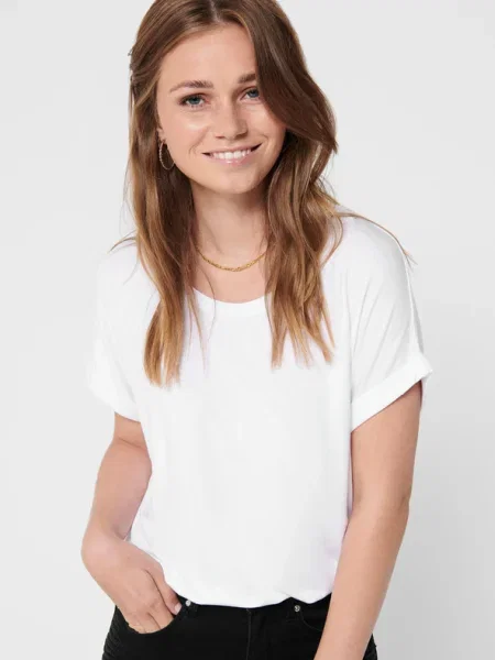 ONLY Póló Moster Loose Fit fehér
