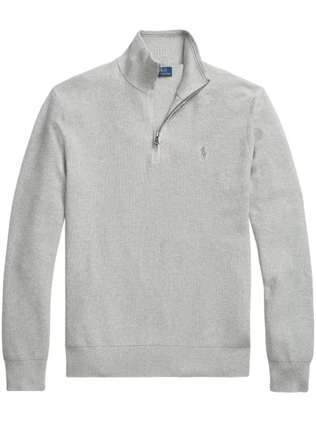 Αρκουδάκι polo Polo Ralph Lauren υφαίνω διαγωνίως με σχέδιο μπλε