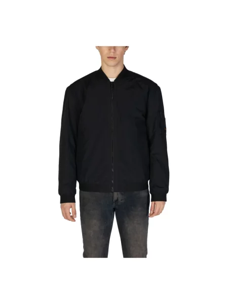 Wodoodporne jeansy Hugo Boss ze stójką czarne