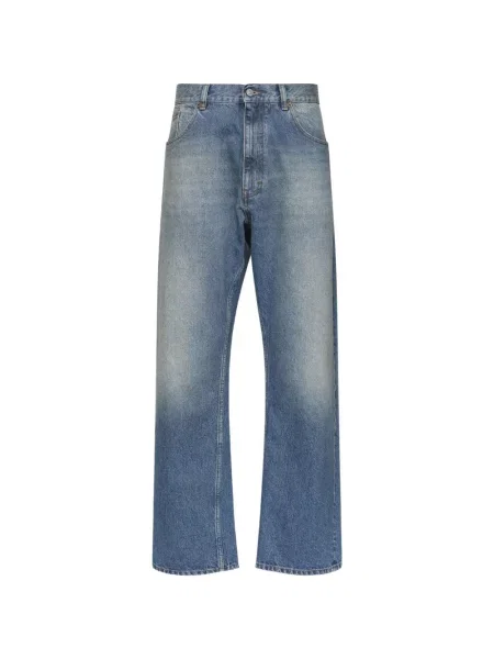 Blugi drepți Mm6 Maison Margiela albastru